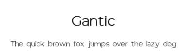 Gantic by Robin Campistron — Sans Serif Font — thumbnail 1