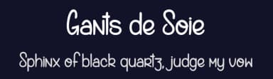 Gants de Soie by dcoxy - Greg Medina — Script Handwritten Font — thumbnail 2