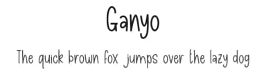 Ganyo by Forberas Club — Script Handwritten Font — thumbnail 1