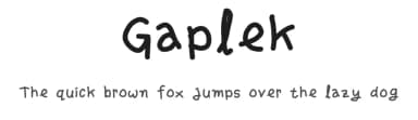 Gaplek by adhie — Script Handwritten Font — thumbnail 1