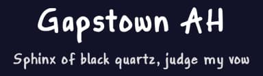 Gapstown AH by FontGrube AH — Script Handwritten Font — thumbnail 2