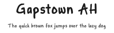 Gapstown AH by FontGrube AH — Script Handwritten Font — thumbnail 1