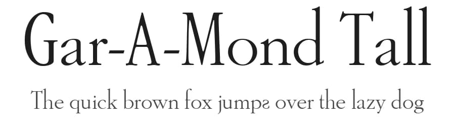 Gar-A-Mond Tall by Murat Yegul — Serif Font
