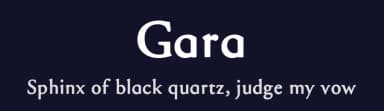 Gara by Iñaki Marquínez — Sans Serif Font — thumbnail 2