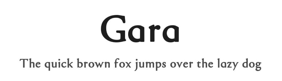 Gara by Iñaki Marquínez — Sans Serif Font