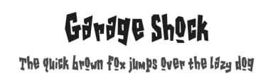 Garage Shock by Swfte — Script Handwritten Font — thumbnail 1