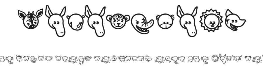 Garanimals by Fontalicious — Dingbats Font