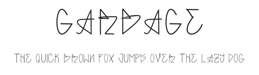 Garbage by Manuel Ramos — Script Handwritten Font