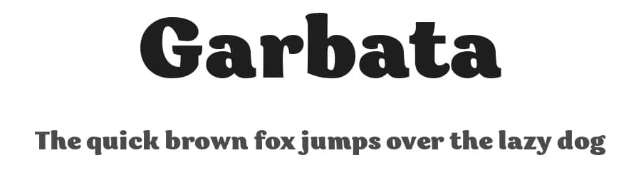 Garbata by Zetafonts — Sans Serif Font