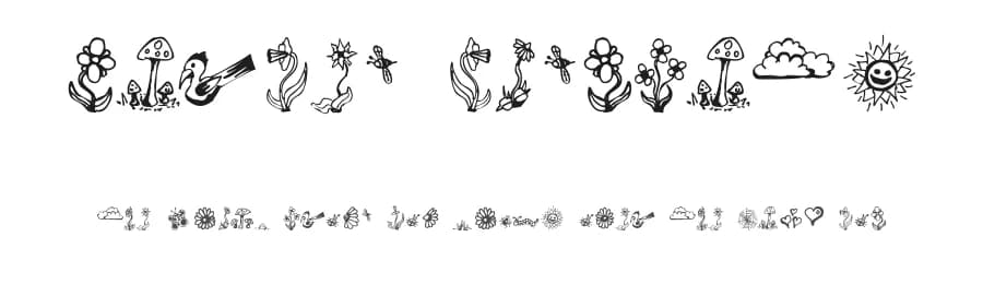 Garden Dingbats by Omega Font Labs — Dingbats Font