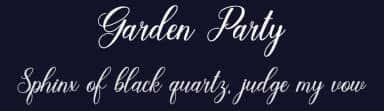 Garden Party by Måns Grebäck — Script Handwritten Font — thumbnail 2