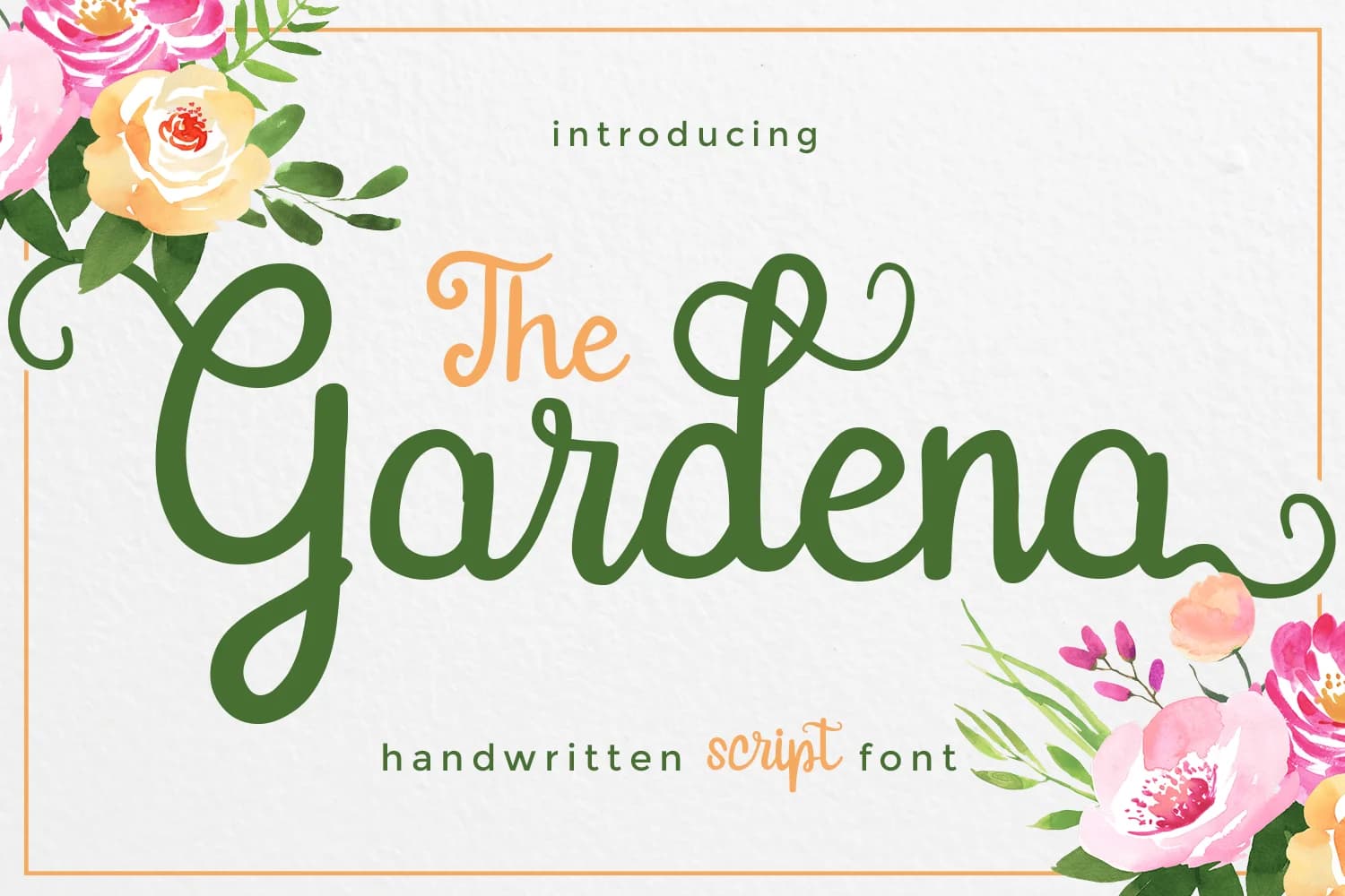 Gardena Font by josgandos — Script Handwritten Font