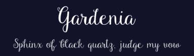 Gardenia by Emily Spadoni — Script Handwritten Font — thumbnail 2