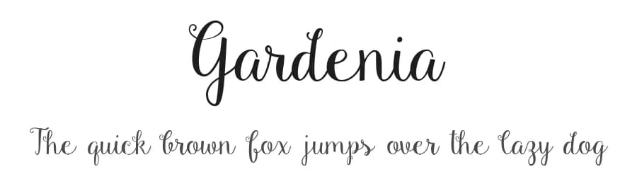 Gardenia by Emily Spadoni — Script Handwritten Font