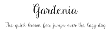 Gardenia by Emily Spadoni — Script Handwritten Font — thumbnail 1