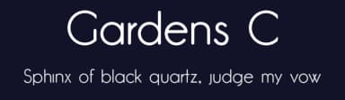 Gardens C by The Shevchuk — Sans Serif Font — thumbnail 2