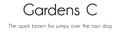 Gardens C by The Shevchuk — Sans Serif Font — thumbnail 1