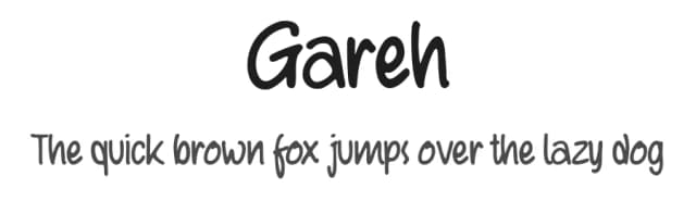Gareh by Afkari Studio — Script Handwritten Font