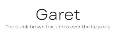 Garet by Type Forward Foundry — Sans Serif Font — thumbnail 1