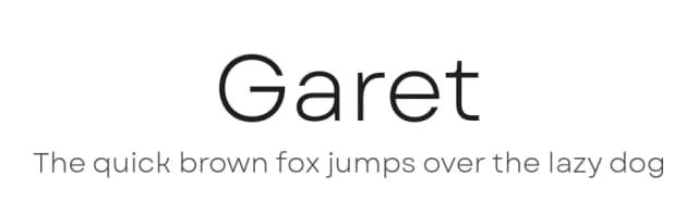 Garet by Type Forward Foundry — Sans Serif Font
