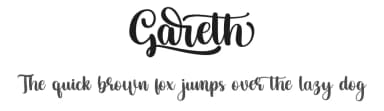 Gareth by Bearytype — Script Handwritten Font — thumbnail 1