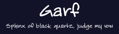 Garf by Gary Lyons — Script Handwritten Font — thumbnail 2
