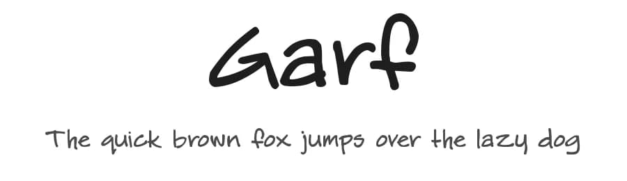 Garf by Gary Lyons — Script Handwritten Font