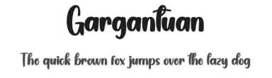 Gargantuan by Scratchones — Script Handwritten Font — thumbnail 1