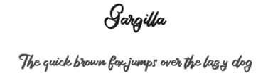 Gargilla by Vunira Design — Script Handwritten Font — thumbnail 1