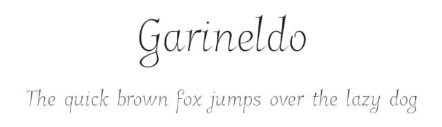 Garineldo by gluk — Script Handwritten Font
