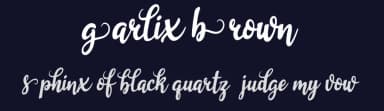 Garlix Brown by starinkbrush — Script Handwritten Font — thumbnail 2