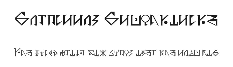 Garmillas Glyphtolite by Mustava Thadeos — Dingbats Font