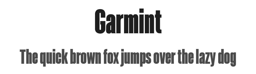 Garmint by Maulana Creative — Sans Serif Font