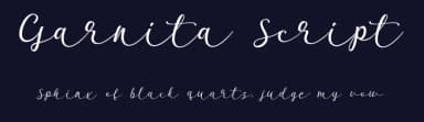 Garnita Script by Arief HK — Script Handwritten Font — thumbnail 2