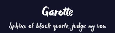 Garotte by Nico Muslib — Script Handwritten Font — thumbnail 2