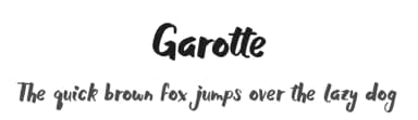 Garotte by Nico Muslib — Script Handwritten Font — thumbnail 1