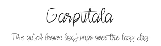 Garputala by Dankin' Don — Script Handwritten Font