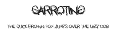 Garroting by Murder Fonts — Script Handwritten Font — thumbnail 1