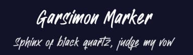 Garsimon Marker by Kotak Kuning Studio — Script Handwritten Font — thumbnail 2