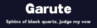 Garute by MJType — Sans Serif Font — thumbnail 2