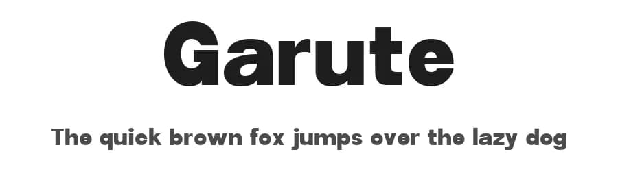 Garute by MJType — Sans Serif Font