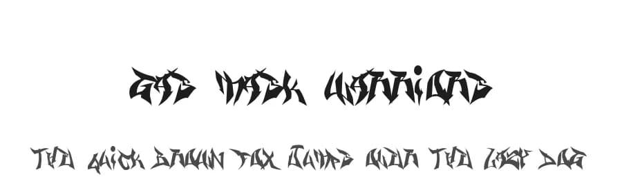 Gas Mask Warriors by Murder Fonts — Script Handwritten Font