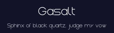 Gasalt by Rémi Lagast — Sans Serif Font — thumbnail 2