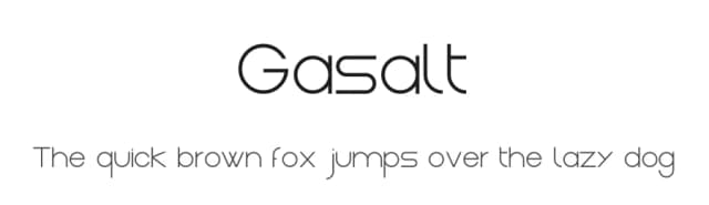 Gasalt by Rémi Lagast — Sans Serif Font