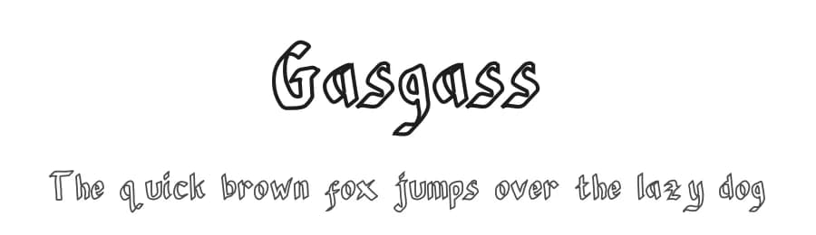 Gasgass by Shiddiq Art — Script Handwritten Font