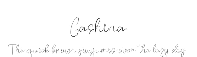 Gashina by Stellaris Studio — Script Handwritten Font