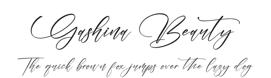 Gashina Beauty by Letterena Studios — Script Handwritten Font