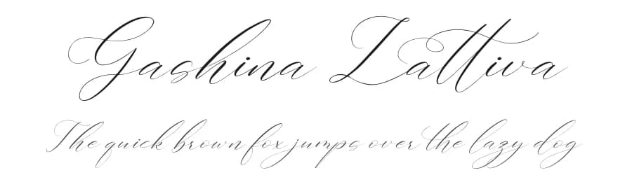 Gashina Lattiva by Perspectype Studio - Letterena.com — Script Handwritten Font