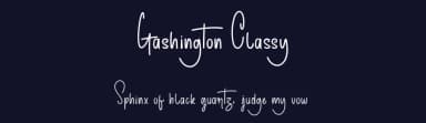 Gashington Classy by Halymunt Studio — Script Handwritten Font — thumbnail 2