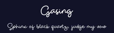 Gasing by Grontype — Script Handwritten Font — thumbnail 2